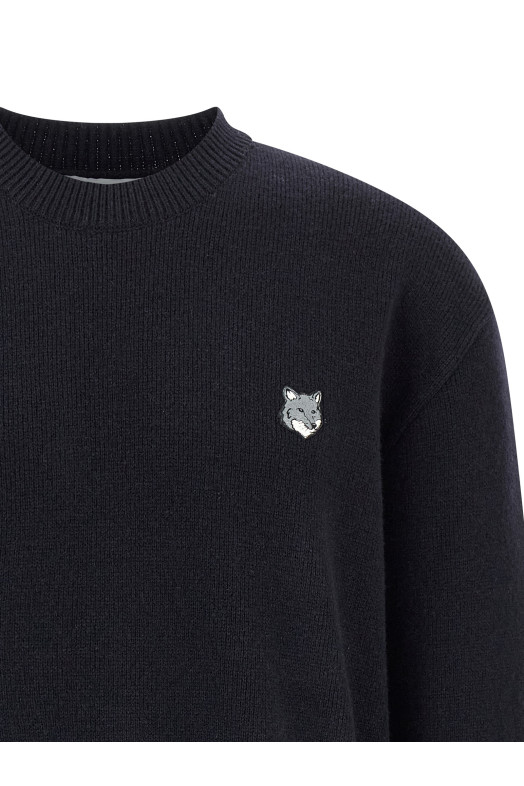 'Fox Head' sweater Blue