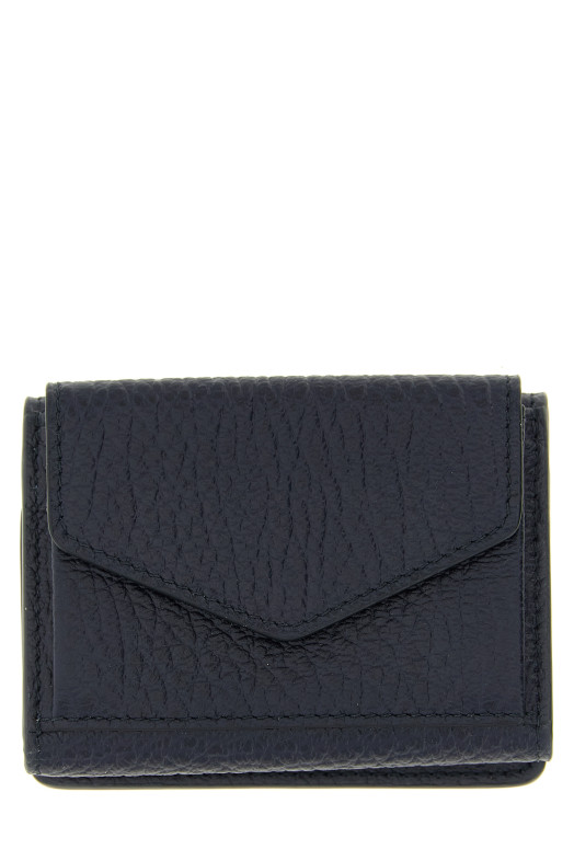 'Four stitches' compact wallet Blue