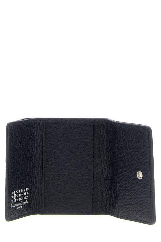 'Four stitches' compact wallet Blue