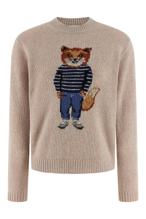 'Dressed Fox' sweater Beige 'Dressed Fox' sweater Beige