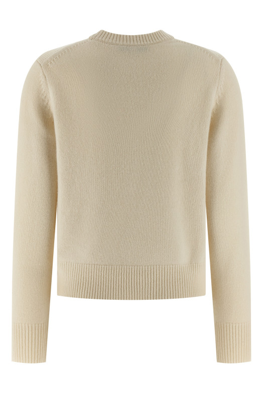 'Fox Head' sweater Beige