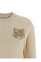 'Fox Head' sweater Beige