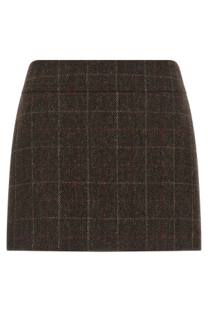Шотландська вовняна спідниця Коричнева ALBERTO BIANI AA853W0219161