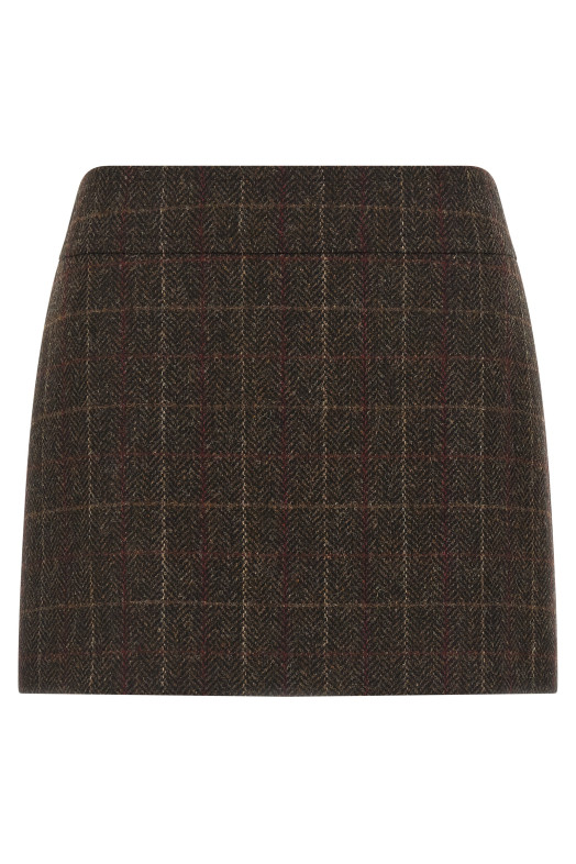 Шотландська вовняна спідниця Коричнева ALBERTO BIANI AA853W0219161