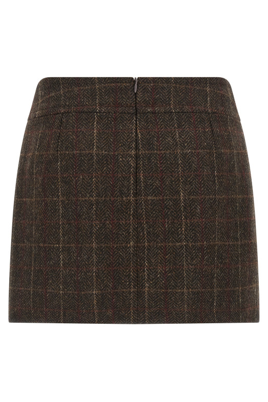 Шотландська вовняна спідниця Коричнева ALBERTO BIANI AA853W0219161