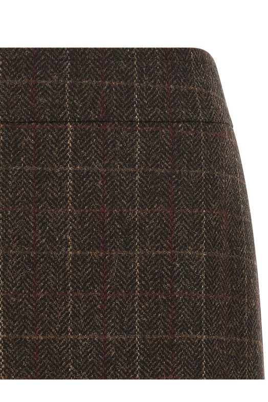 Шотландська вовняна спідниця Коричнева ALBERTO BIANI AA853W0219161