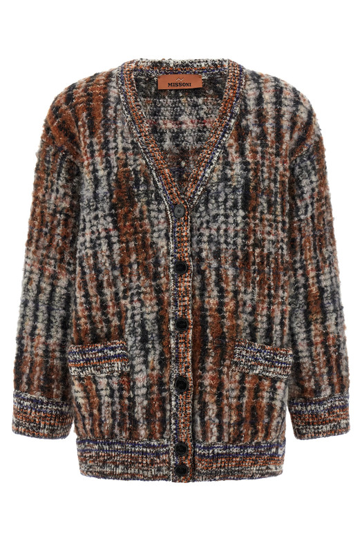 Вязаный шерстяной кардиган Multicolor MISSONI DS25WM1NBC005MS417U