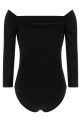Боді з вирізом у формі серця Чорний NORMA KAMALI KK325BPLR19001