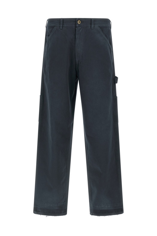Herringbone trousers Blue