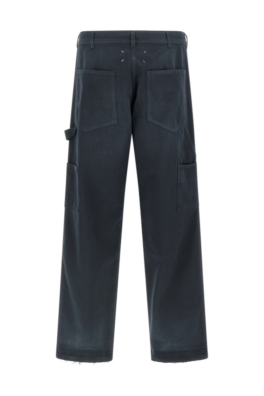 Herringbone trousers Blue