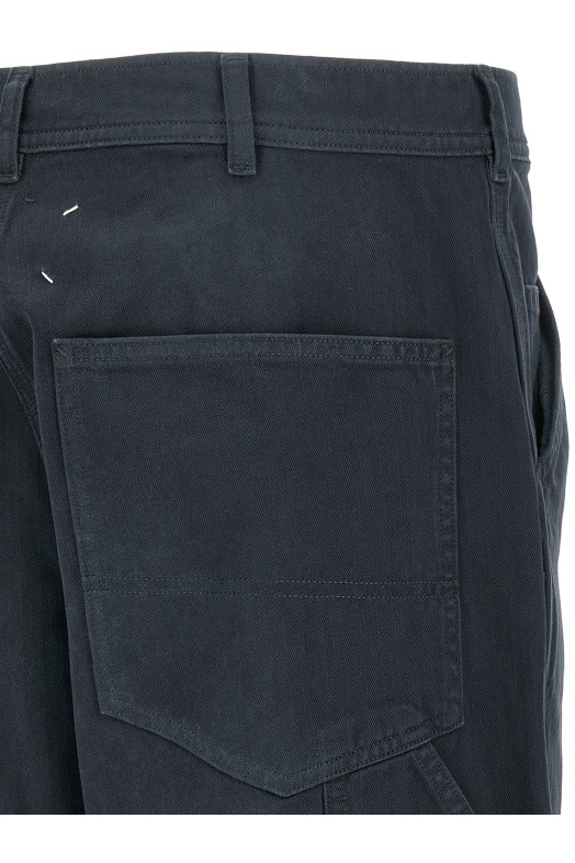 Herringbone trousers Blue