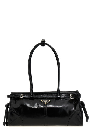 Середня шкіряна сумочка Чорна PRADA 1BA426VMOO2CYRF0002