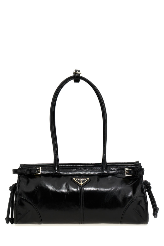 Середня шкіряна сумочка Чорна PRADA 1BA426VMOO2CYRF0002