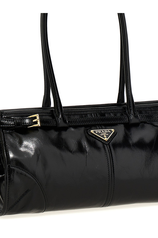 Середня шкіряна сумочка Чорна PRADA 1BA426VMOO2CYRF0002