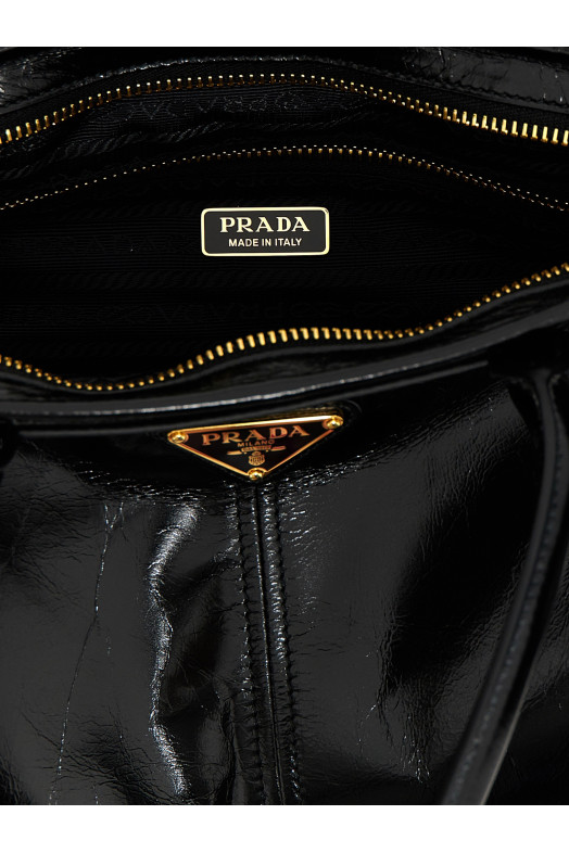 Середня шкіряна сумочка Чорна PRADA 1BA426VMOO2CYRF0002