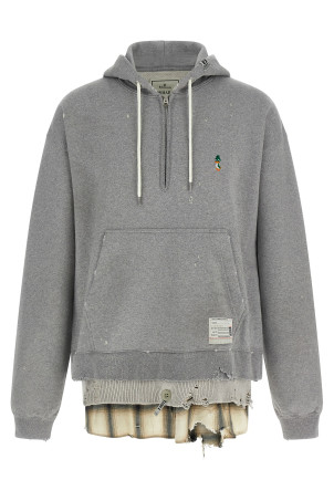 Худі з капюшоном «Triple Layered Half-zip» Чорний A15HD571GRAY Худі з капюшоном «Triple Layered Half-zip» Чорний A15HD571GRAY