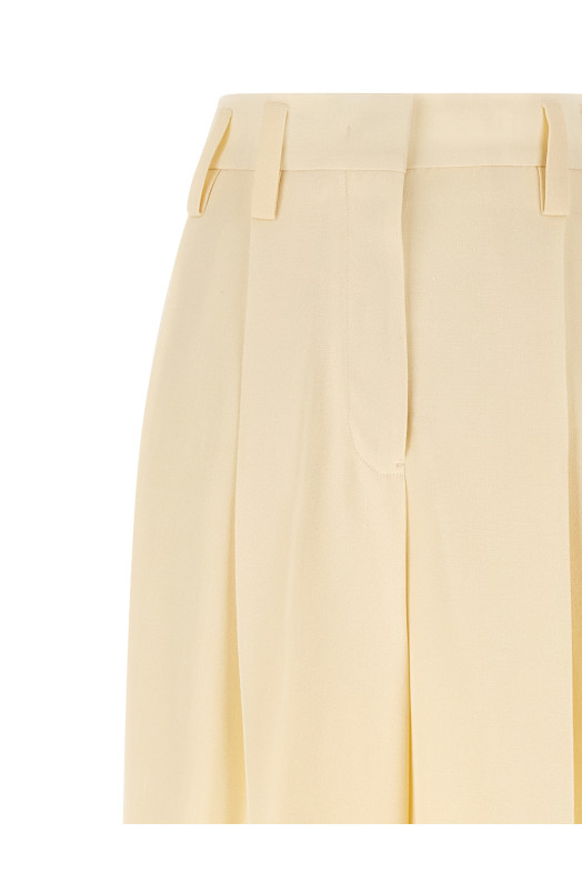 Штани з широкими штанинами Білі JIL SANDER J03KA0292J65005105