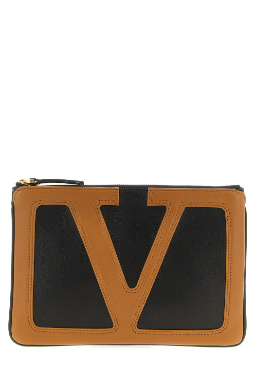 Valentino Garavani 'Viva Superstar' clutch  Brown