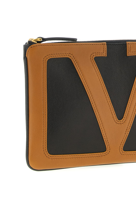 Valentino Garavani 'Viva Superstar' clutch  Brown