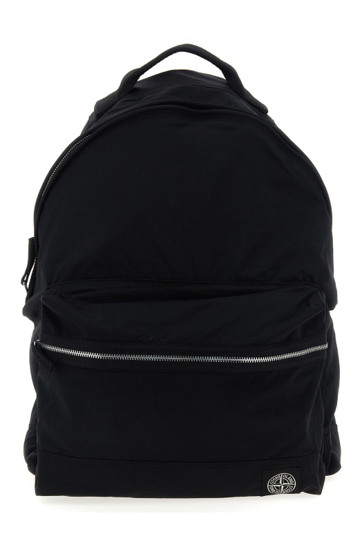 Рюкзак с логотипом Черный STONE ISLAND K2S159200014S0251V0029