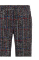 Sequin tartan pants Multicolor