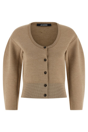 JACQUEMUS 'Le Gilet Doppio' кардиган Бежевий 25HCDW00808AK00185015 JACQUEMUS 'Le Gilet Doppio' кардиган Бежевий 25HCDW00808AK00185015