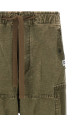 'Cotton Satin Cargo' pants Green