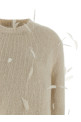Feather sweater White