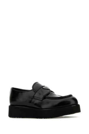 Черные кожаные мокасины Black PRADA (2DG147FX023055)