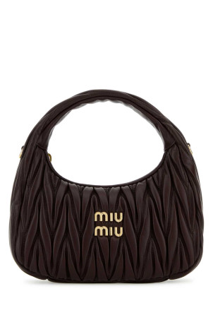 Сумка Wander из фиолетовой кожи наппа MIU MIU (5BC125VOOYAN88)