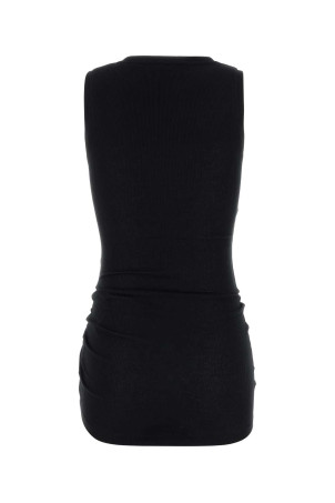 Чорна бавовняна майка на бретельках Чорна LOEWE (S359Y23XAM)