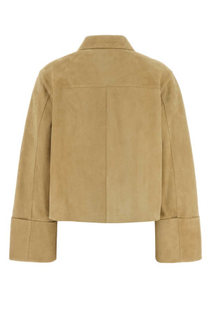 Бежева замшева куртка Brown LOEWE (S359Y34LA2)