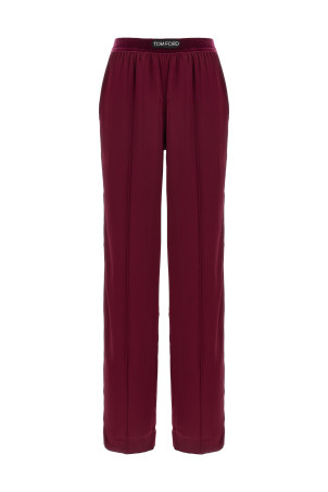 Silk pants Bordeaux Silk pants Bordeaux