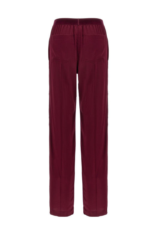 Silk pants Bordeaux