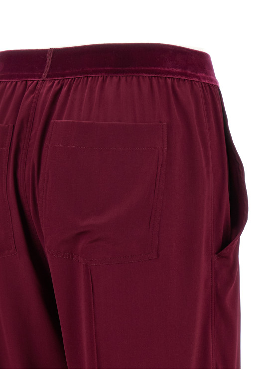 Silk pants Bordeaux