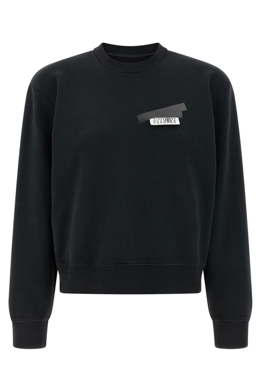 'Numeric signature MM6' sweatshirt Black