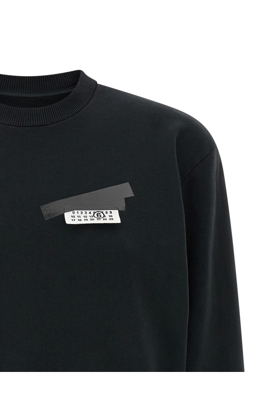 'Numeric signature MM6' sweatshirt Black