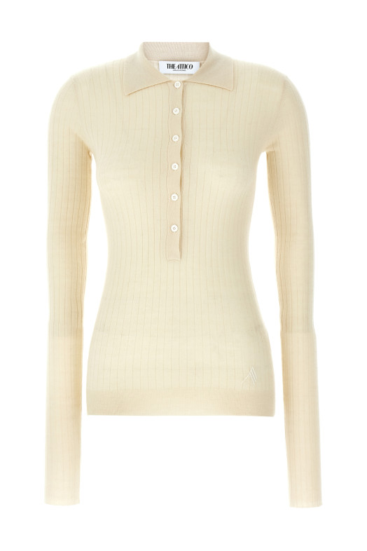 Ribbed sweater White