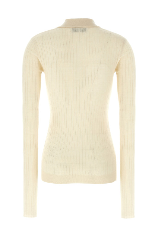 Ribbed sweater White