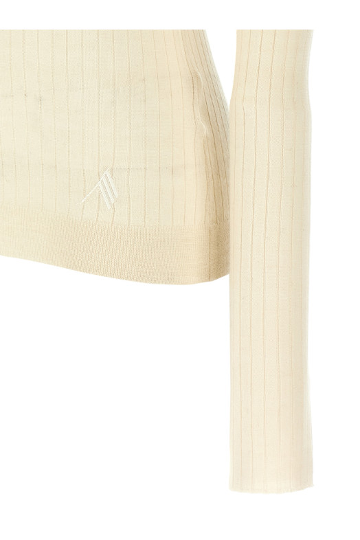 Ribbed sweater White