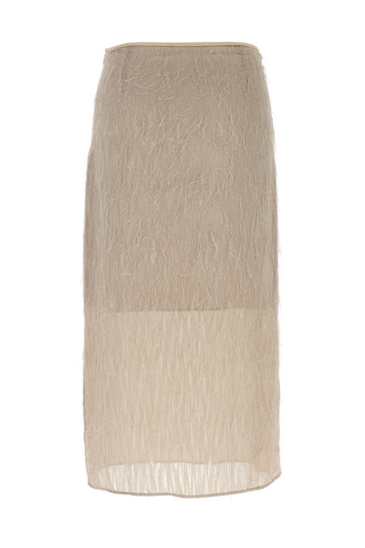 Fil coupé skirt Gray