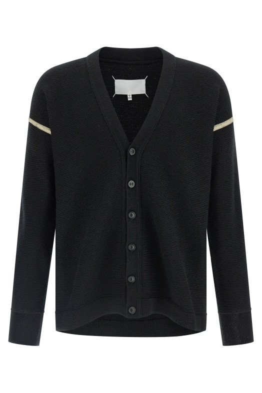 Кардиган з накладками на ліктях Чорний MAISON MARGIELA S67HP0035M13182900