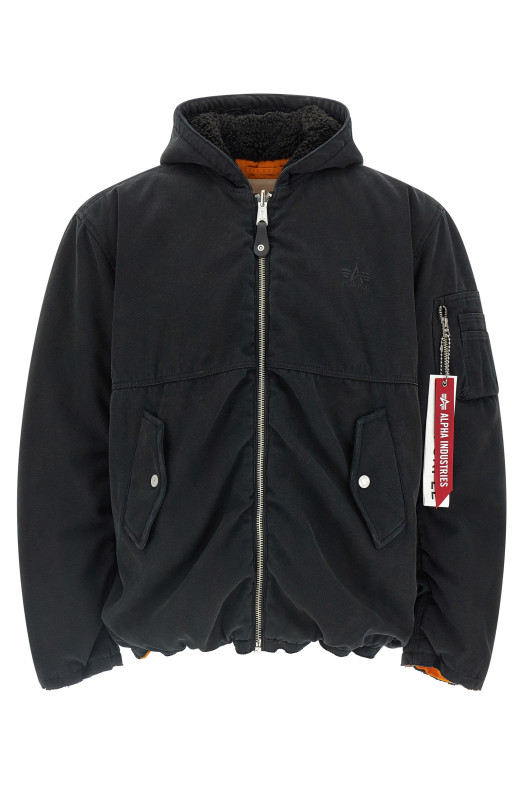 Alpha Industries x Purple двостороння куртка-бомбер, різнокольорова M6103APHB825BLACK Alpha Industries x Purple двостороння куртка-бомбер, різнокольорова M6103APHB825BLACK