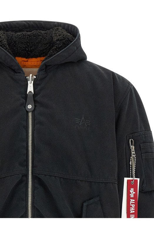 Alpha Industries x Purple двостороння куртка-бомбер, різнокольорова M6103APHB825BLACK Alpha Industries x Purple двостороння куртка-бомбер, різнокольорова M6103APHB825BLACK