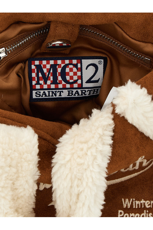 'Vanity Mini Shearling' handbag Brown