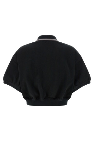 Сорочка-поло з інкрустацією Black T BY ALEXANDER WANG 4CC1261207001 Сорочка-поло з інкрустацією Black T BY ALEXANDER WANG 4CC1261207001