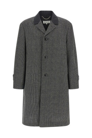 Single-breasted coat Black-grey Single-breasted coat Black-grey