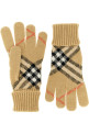 Check cashmere gloves Beige Check cashmere gloves Beige