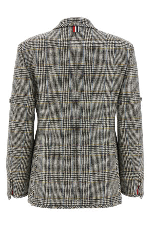 Блейзер Prince of Wales Черно-серый THOM BROWNE FBR062BF1002980 Блейзер Prince of Wales Черно-серый THOM BROWNE FBR062BF1002980
