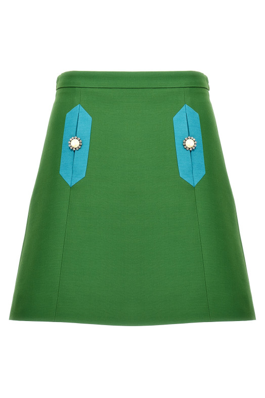 Valentino Garavani 'Solid' skirt Green